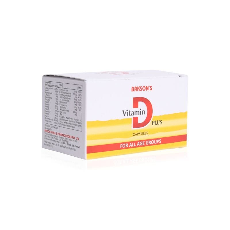 BAKSON VITAMIN D PLUS-50 CAPSULES