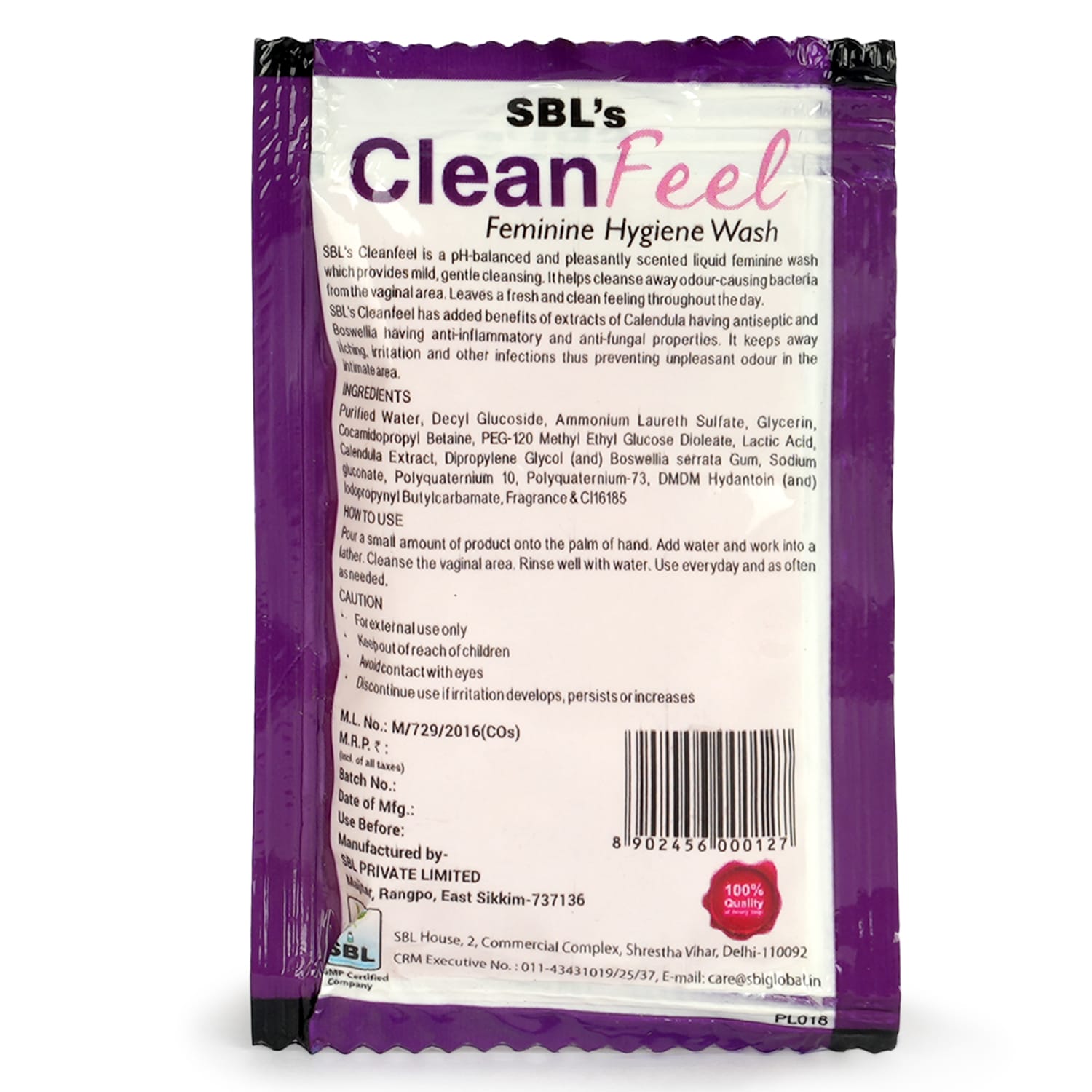 SBL CleanFeel (Feminine Hygiene Wash)