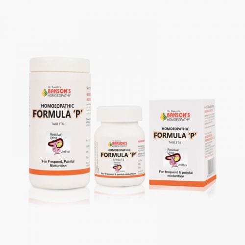 BAKSON HOMOEOPATHIC FORMULA ‘P’ TABLETS