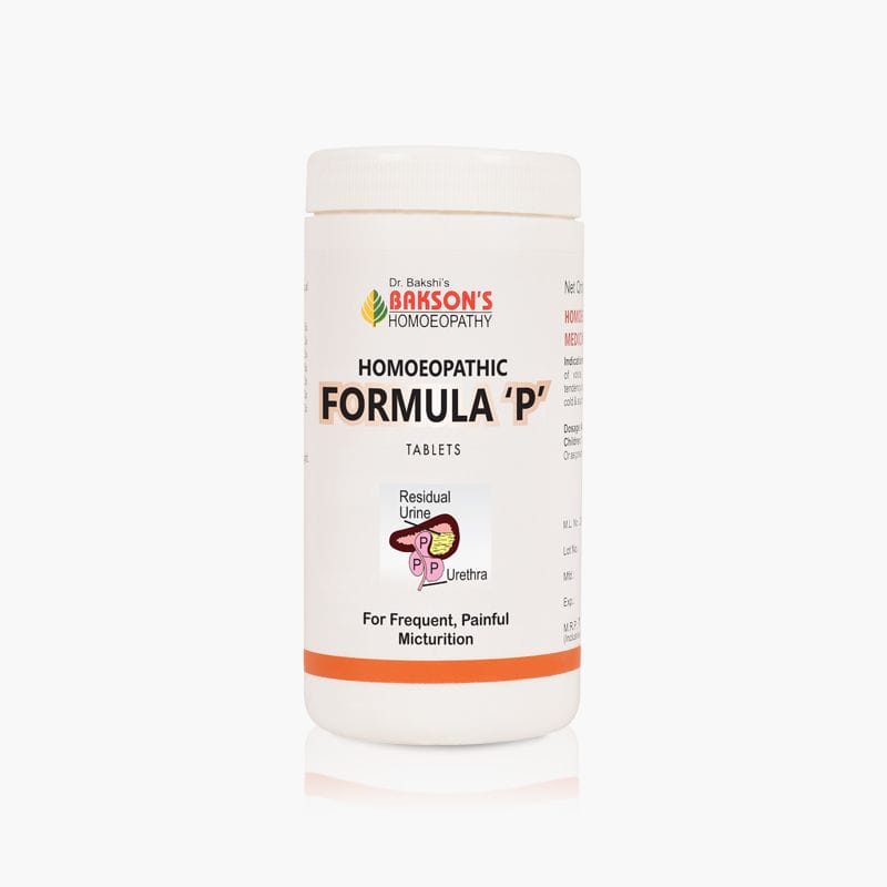 BAKSON HOMOEOPATHIC FORMULA ‘P’ TABLETS