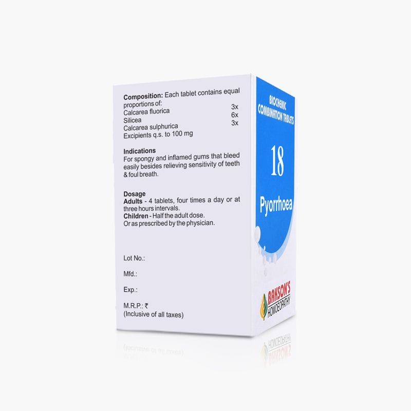 BAKSON BCT # 18 (PYORRHOEA)