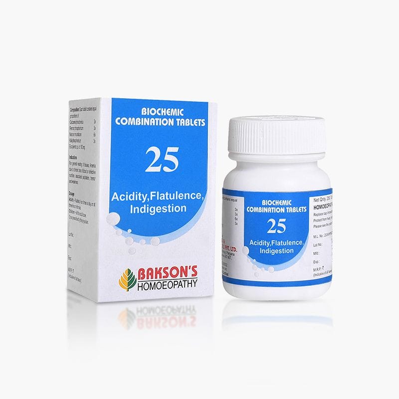 BAKSON BCT # 25 (ACIDITY, FLATULENCE INDIGESTION)