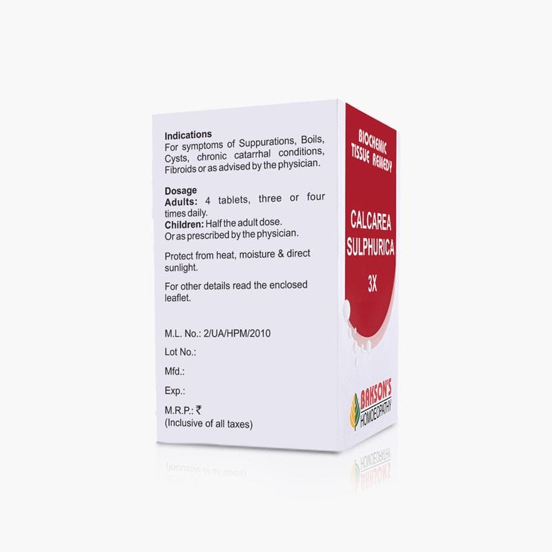 BAKSON CALCAREA SULPHURICA – 3X
