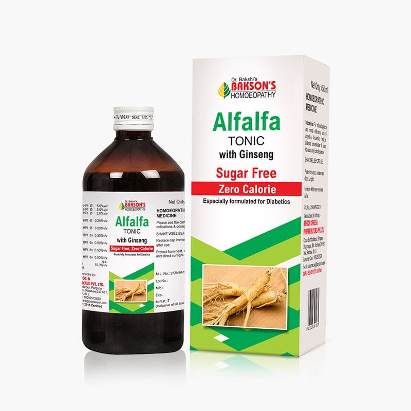 BAKSON ALFALFA TONIC WITH GINSENG (SUGAR FREE)